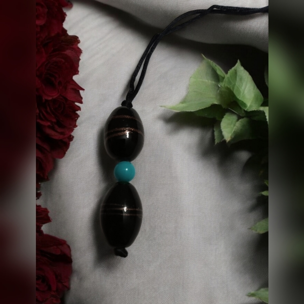 🌟3/$15 Handmade Black Glass Bead Necklace